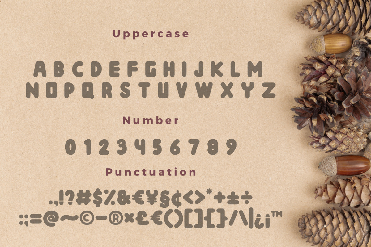 Yubold a Bubble Modern Font, a Sans Serif Font by Bayuktx (Photo 3 of 4)