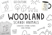 Woodland scandi animals, an Animal Illustration by cutelevindesign (Thumbnail 1 of 9)