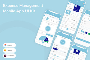 Expense Management Mobile App UI Kit