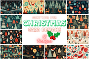 Christmas Card Design Bundle 15, a Card Template by Jay Major Designs (Thumbnail 1 of 8)