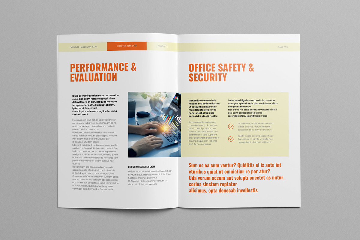 Employee Handbook Template Canva, a Brochure Template by Pixelpick (Photo 8 of 9)