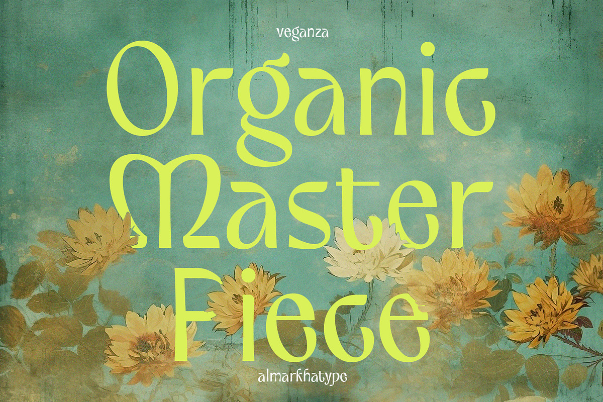 Veganza – Quirky Display Font, a Sans Serif Font by Almarkhatype (Photo 4 of 11)