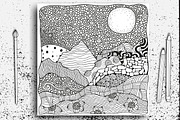 Black and white landscapes, a Texture Illustration by ImHope (Thumbnail 12 of 15)