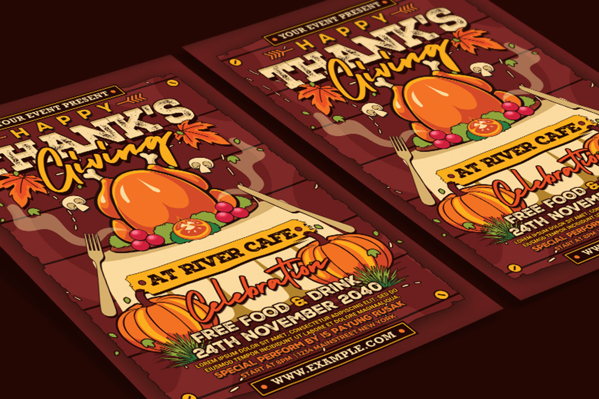 Thanksgiving Celebration Flyer, a Flyer Template by Muhamad Iqbal hidayat (Photo 4 of 4)
