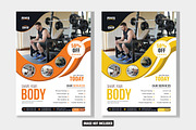 Fitness gym business flyer, a Flyer Template by SouravDesign (Thumbnail 1 of 2)