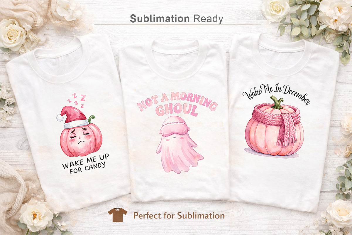 Coquette Pinkoween Sublimation, a Seasonal Illustration by Artnoy (Photo 5 of 18)