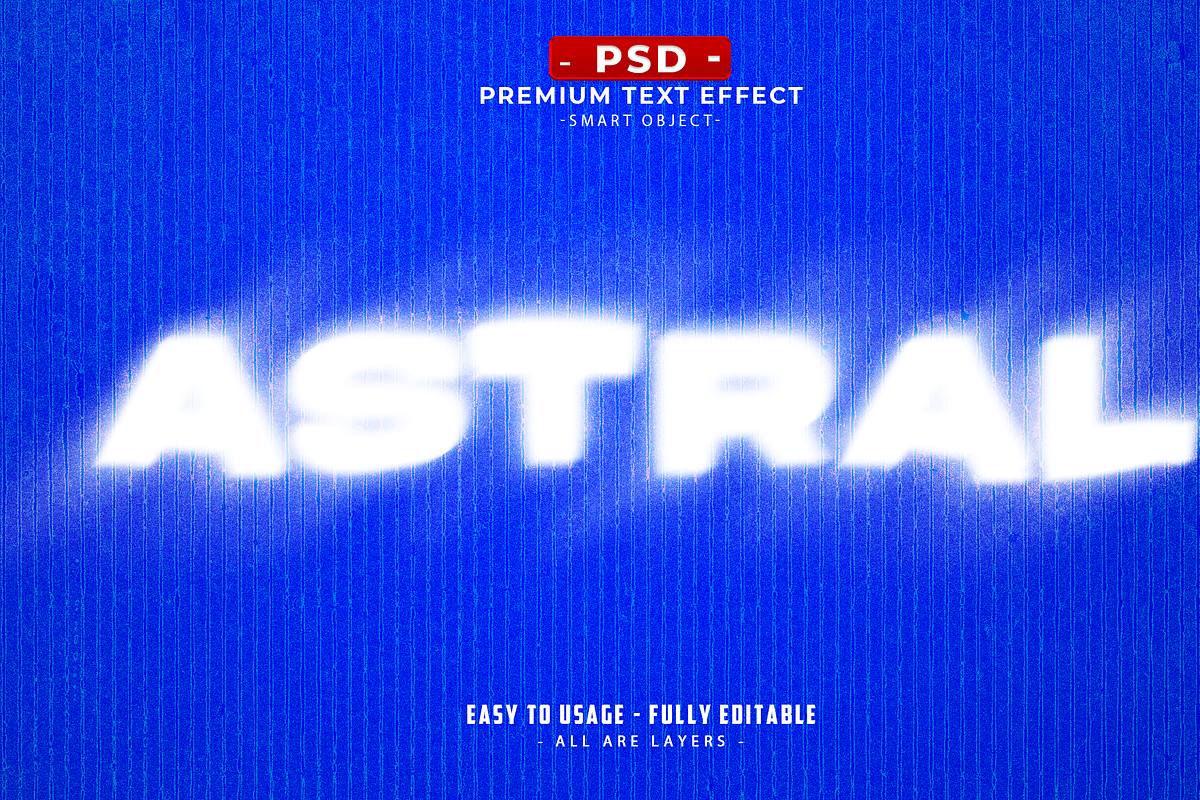 Astral Glowing Blur Text Effect PSD, a Layer Style Add-On by Md Jahidul99 (Photo 2 of 2)
