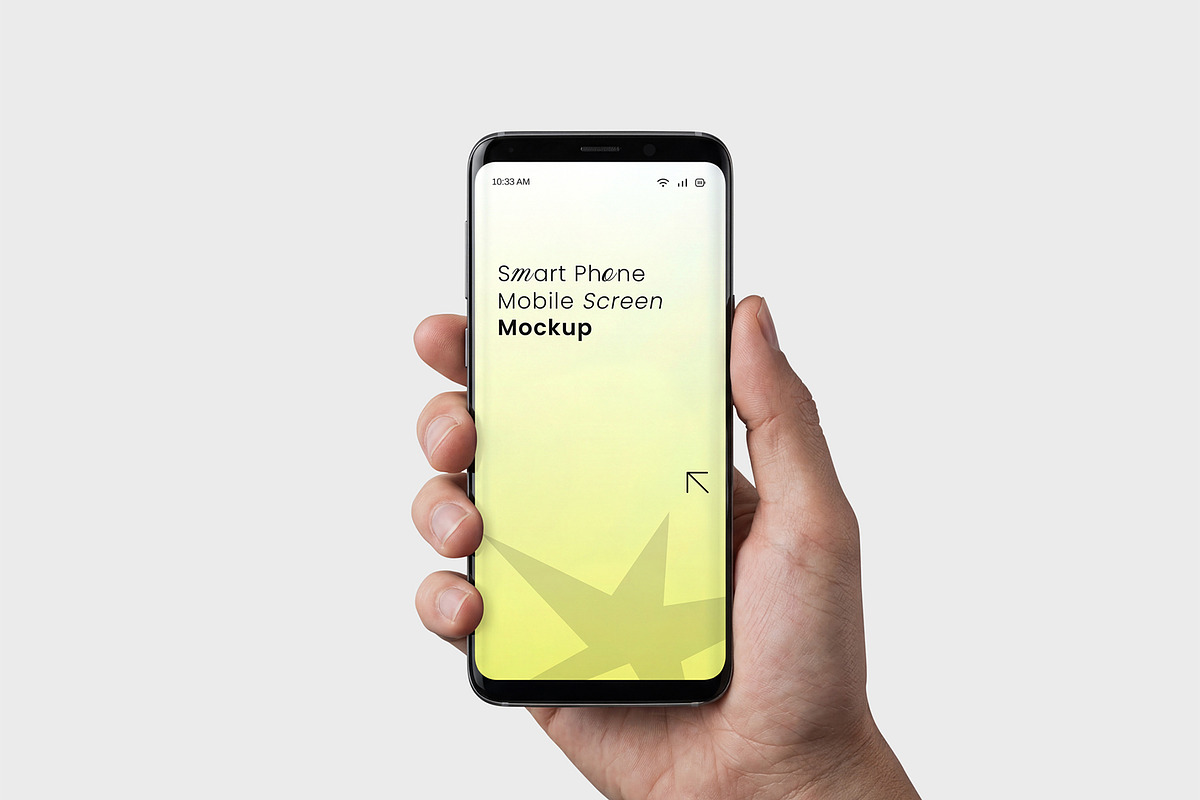 Smartphone in Hand Mockup Bundle, an Android Mockup by graphypix (Photo 8 of 14)