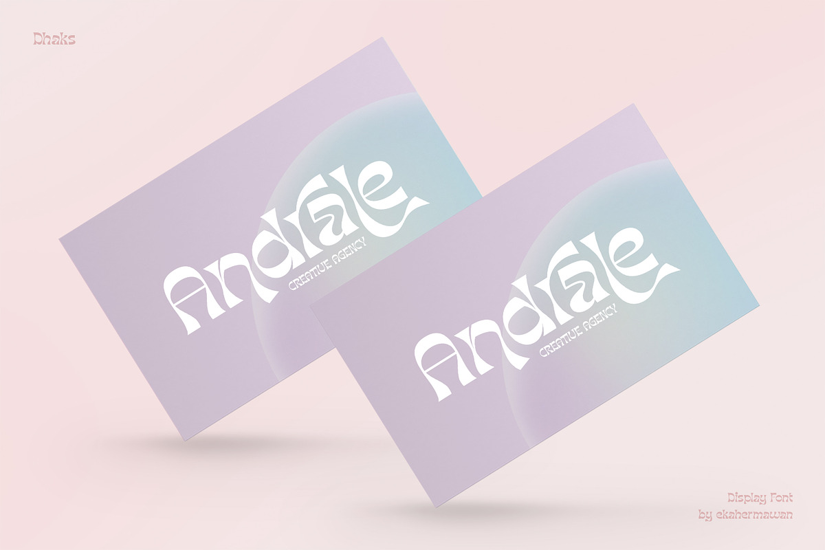 Dhaks - Unique Display Font, a Font by Ekahermawan (Photo 3 of 12)