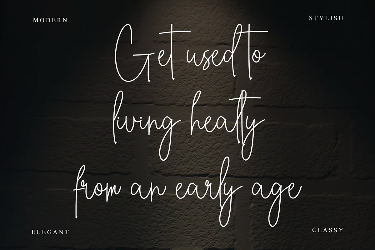 Simple Brittany, a Handwritten Font by InermediaSTUDIO (Photo 5 of 7)