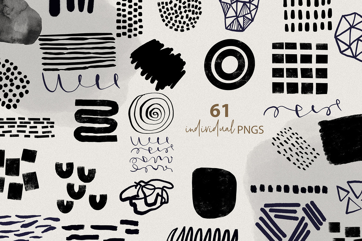 Abstract Photoshop Brush Stamps, a Brush Add-On by Sweet Fig (Photo 3 of 9)