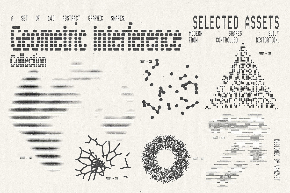 Geometric Interference Collection, an Object Graphic by Vanzyst (Photo 6 of 12)