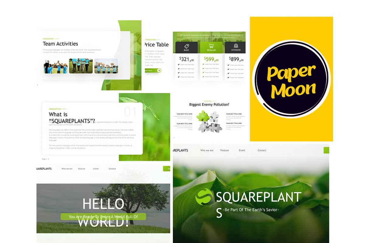 Nature Powerpoint Template - Premium, a Presentation Template by GearShift (Photo 2 of 4)