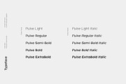 Pulse - A Modern Sans-Serif Typeface, a Sans Serif Font by Cassandra Cappello (Thumbnail 2 of 5)