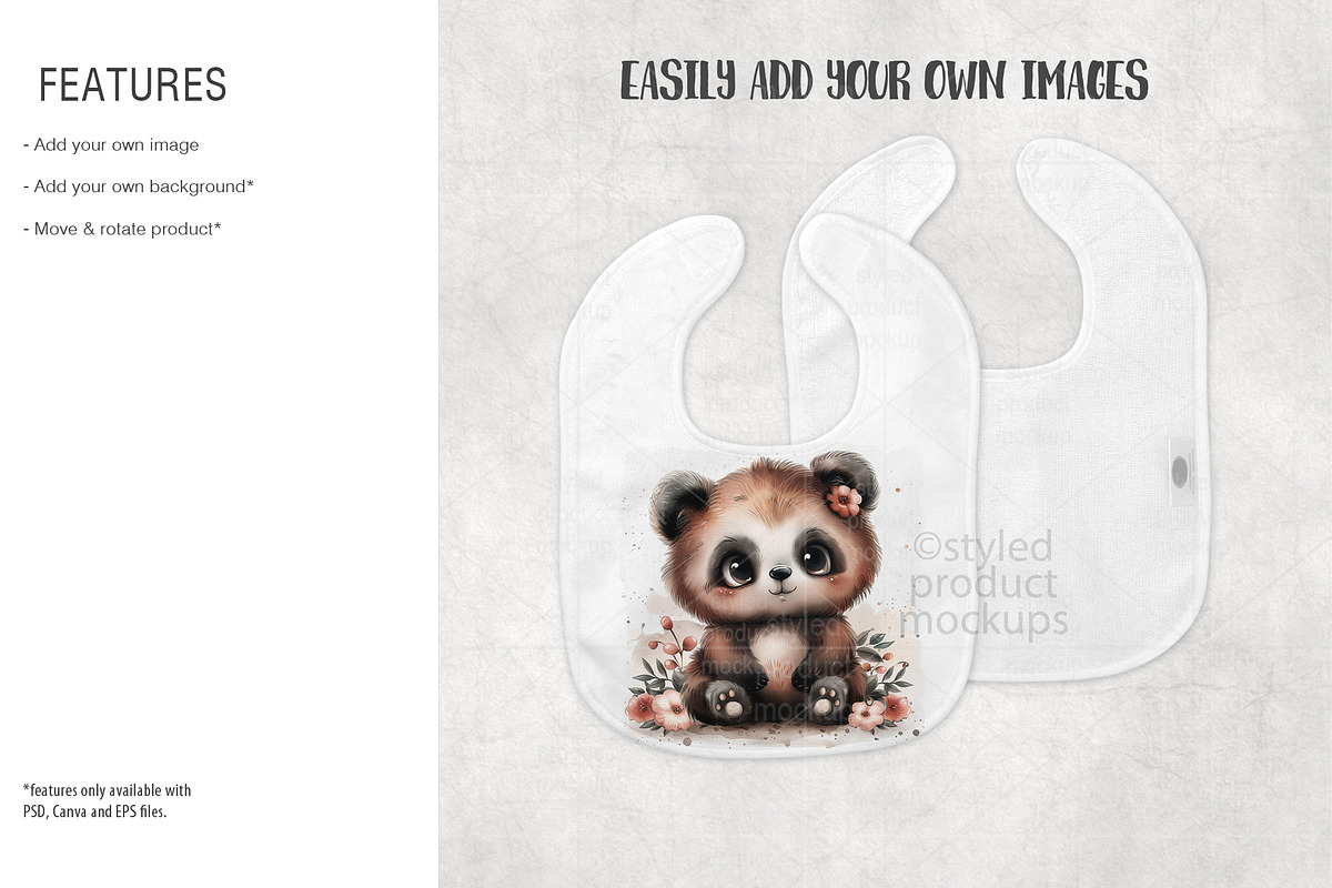 Baby Gift Set Mockup Bundle, a Merchandise Mockup by StyledProductMockups (Photo 4 of 9)