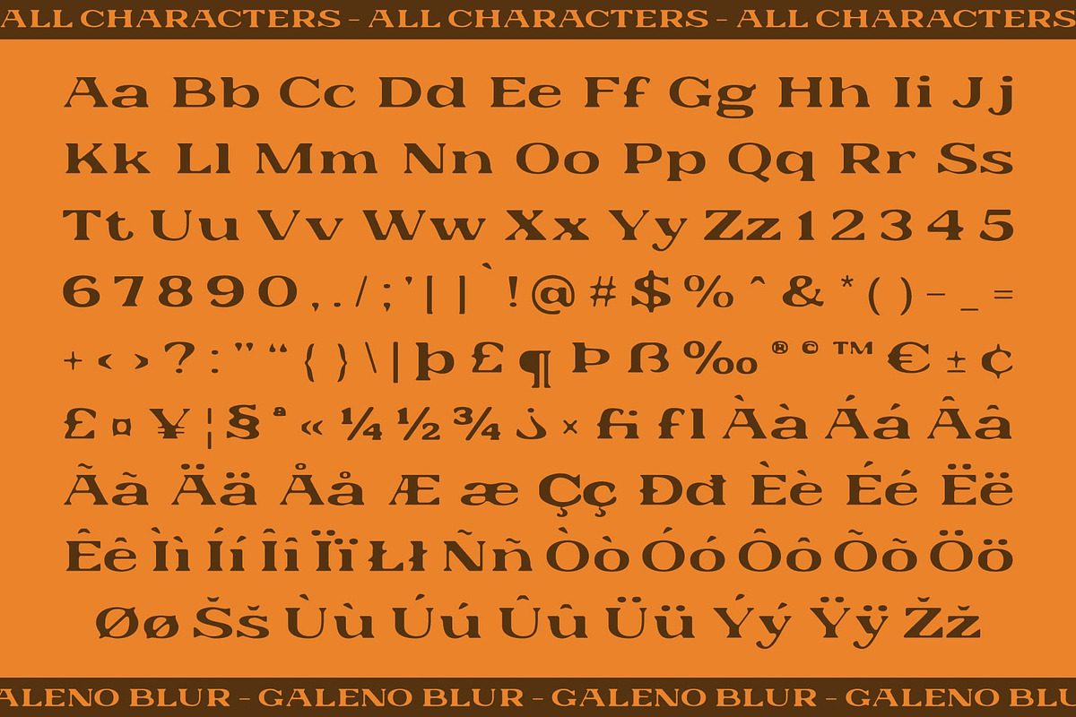 Galeno Blur, a Serif Font by Craft Supply Co. (Photo 8 of 8)