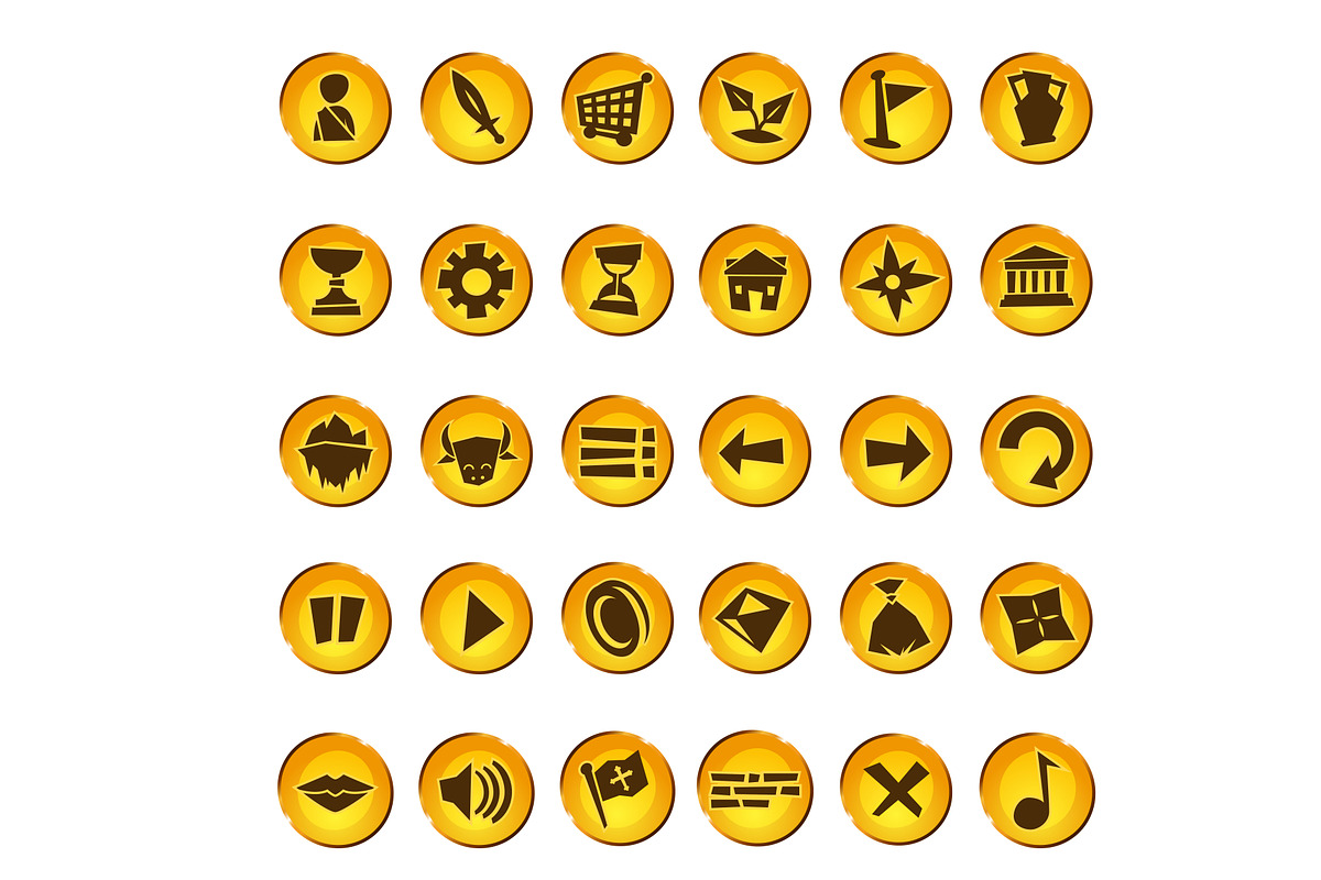30 Video game cartoon vector icons, an Icon by ToonPlanet Vector Assets (Photo 2 of 2)