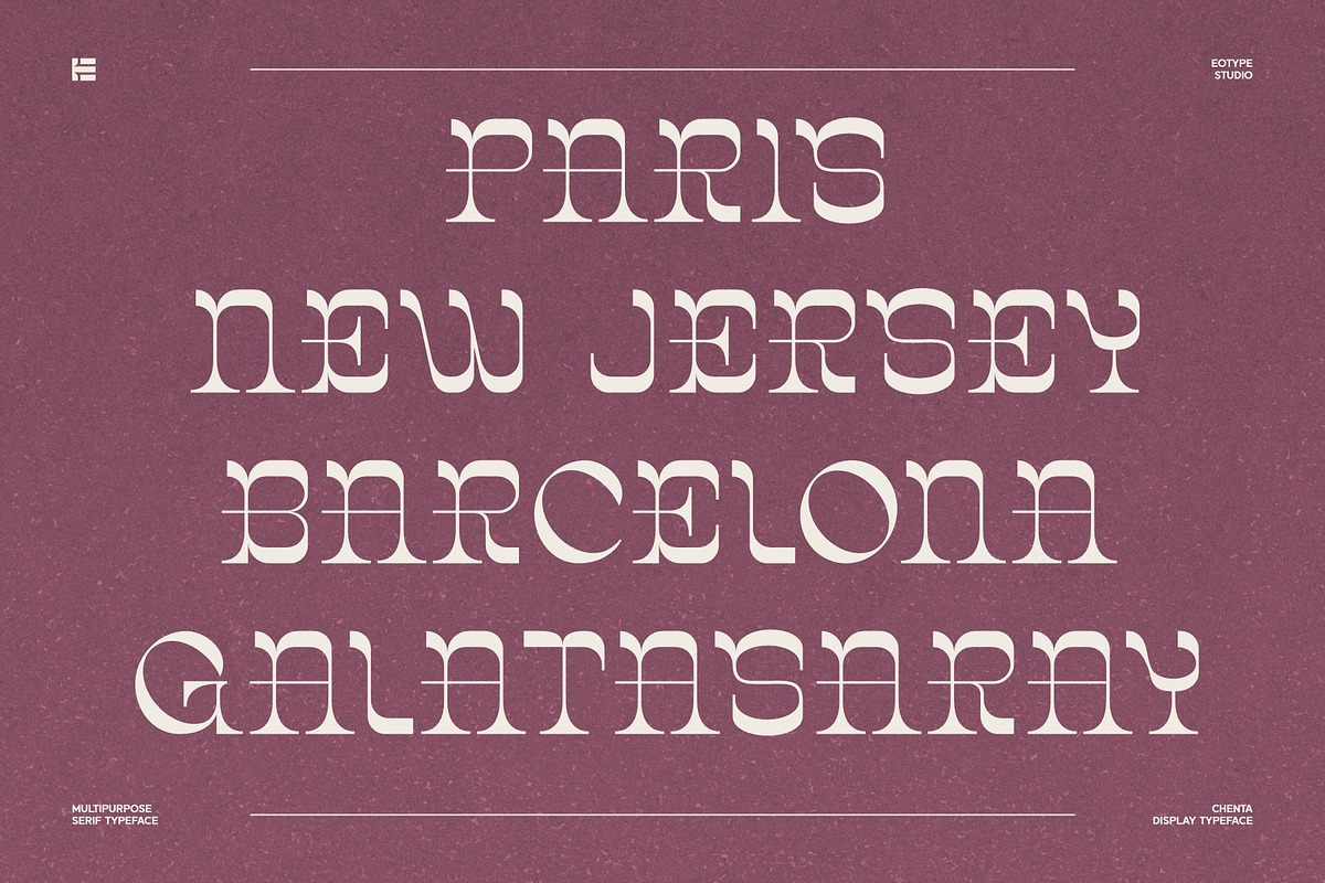 Chenta | Serif Display Font, a Serif Font by Eotype Studio (Photo 5 of 9)