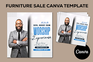 WORSHIP EXPERIENCE CANVA TEMPLATE, a Social Media Template by Sipi_Graphics