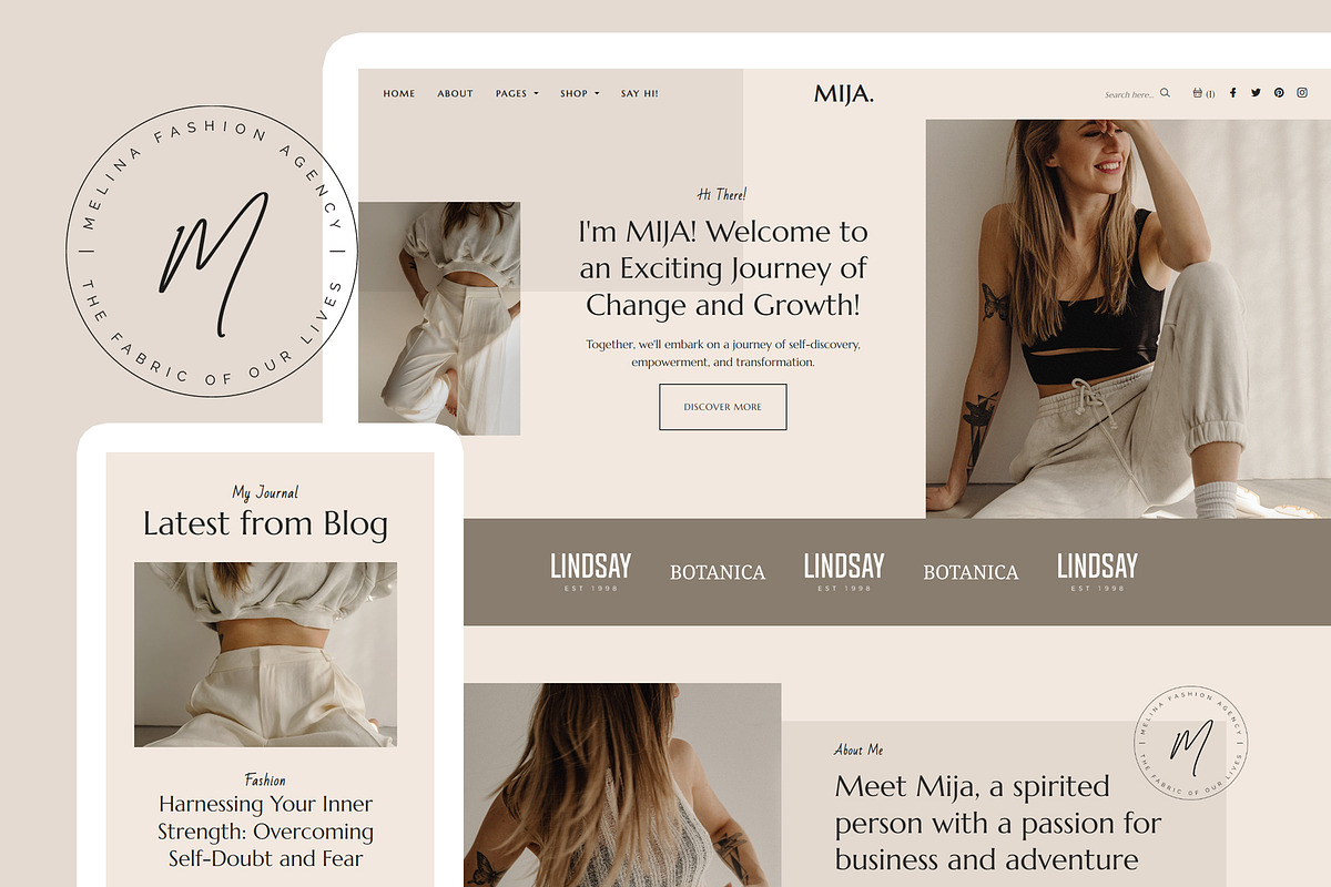 Mija - A Personal WordPress Theme, a WordPress Template by GiaThemes (Photo 1 of 2)