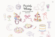 Painterly Whimsy Summer Party Icons, an Illustration by SunnyAfternoons (Thumbnail 4 of 13)