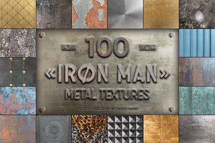 Iron Man - 100 metal textures