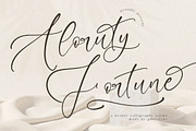 Aloruty Fortune Beauty Calligraphy, a Script Font by Letterena Studios Script (Thumbnail 1 of 15)