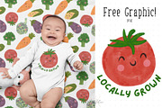 Watercolor Veggies with & w/o Faces, an Illustration by Ashley Katrina (Thumbnail 7 of 10)