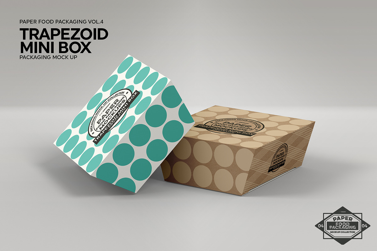 VOL.4: Food Box Packaging Mockups, a Packaging Mockup by INCDesign (Photo 12 of 21)