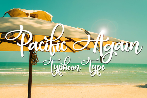 Pacific Again font preview 3