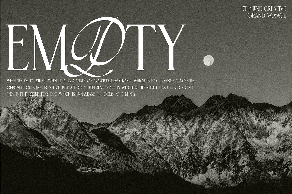 Grand Voyage, a Font by ethylene.creative (Photo 12 of 13)