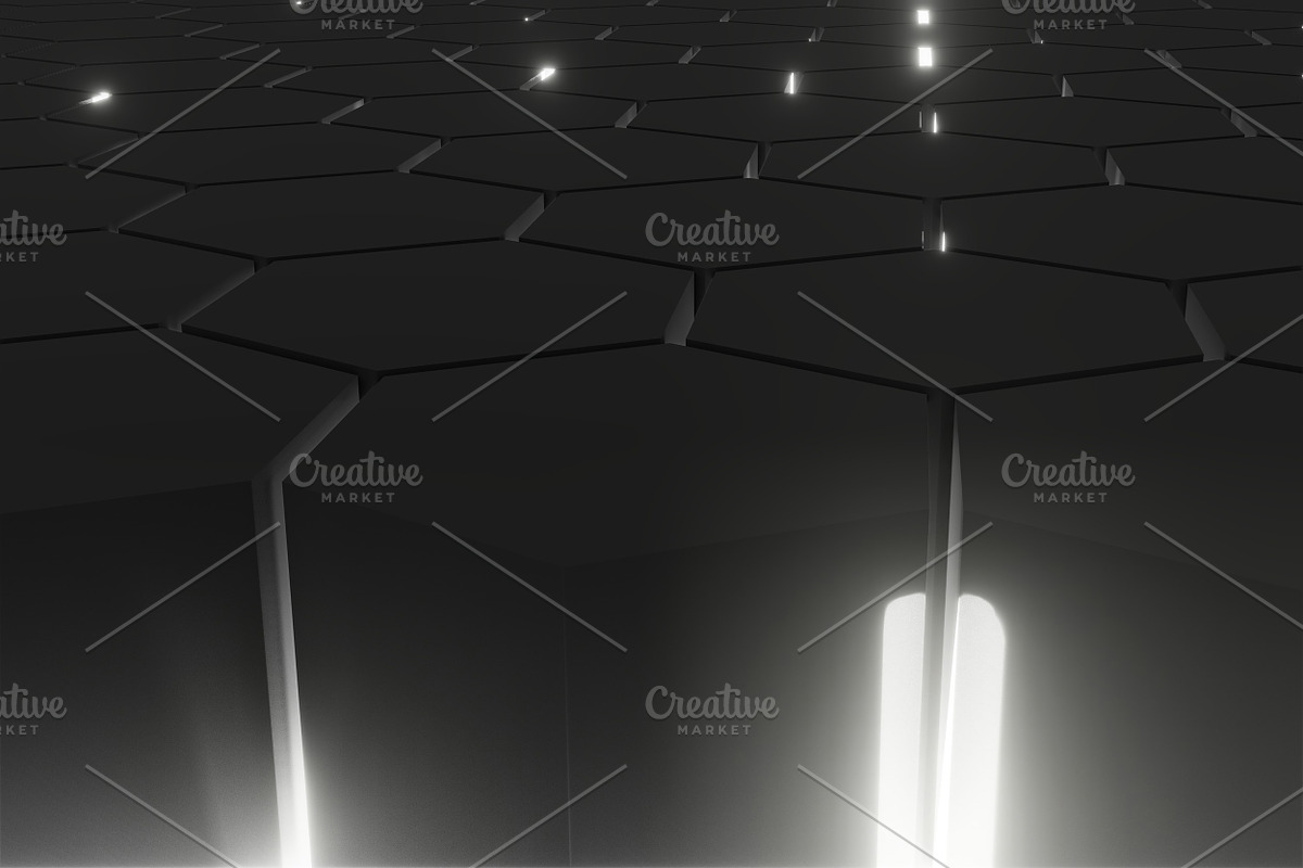 Lightened Hexagons Floor Backgrounds, a Texture Graphic by The_DrX (Photo 2 of 16)