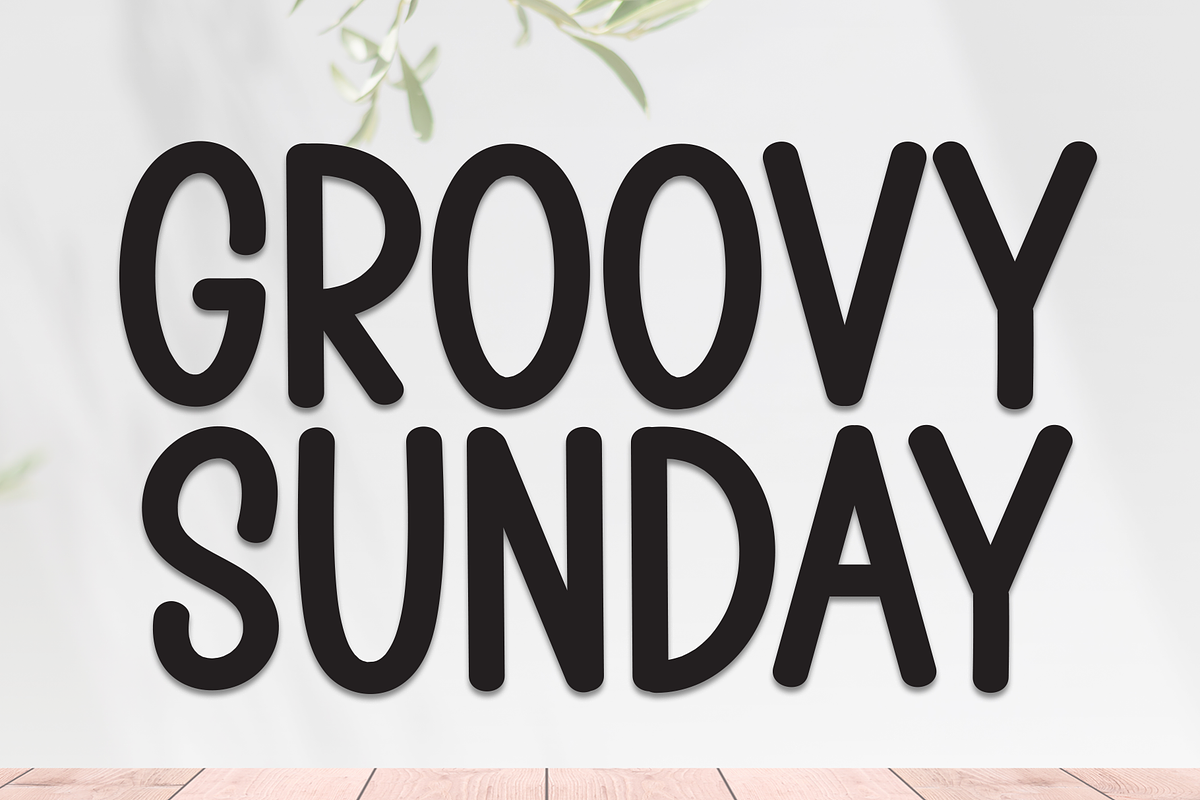 Groovy Sunday | Script Font, a Script Font by Scratchones (Photo 1 of 8)