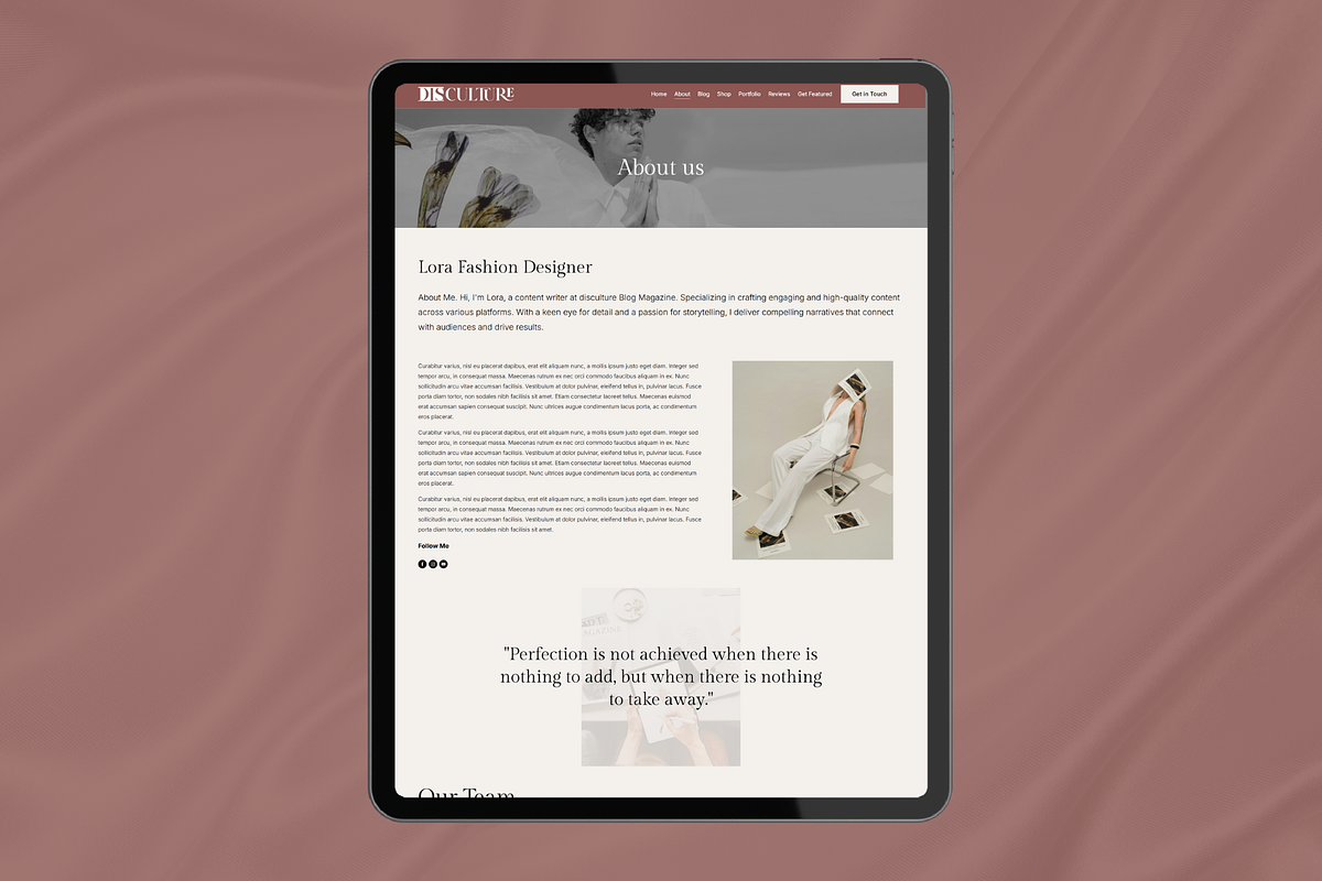 Magazine Squarespace Template preview 2