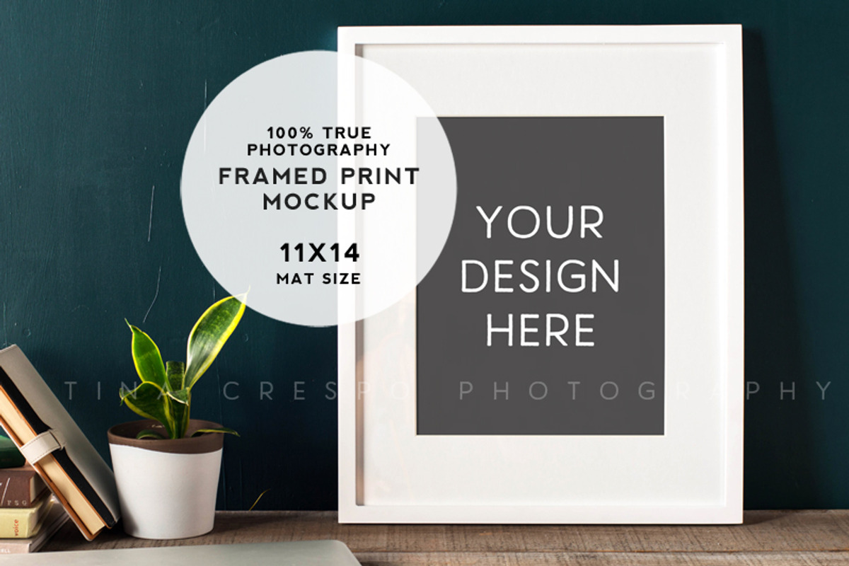 Rustic Teal Framed Print Mockup #4, a Print Template by Tina Crespo (Photo 1 of 2)