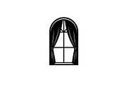 Window Curtain Silhouette Bundle, an Illustration by Creativeshirt (Thumbnail 48 of 51)
