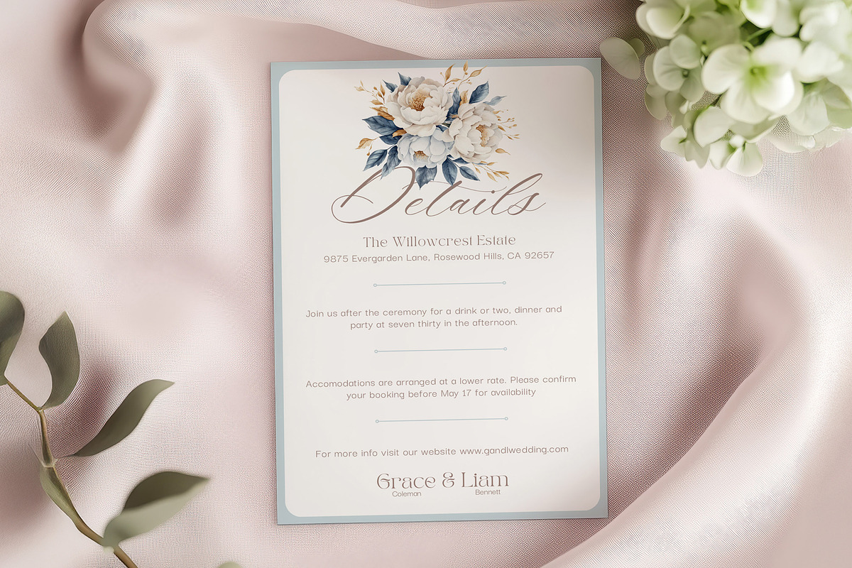 Wedding Invitation Set Canva, an Invitation Template by Hotpin (Photo 4 of 5)
