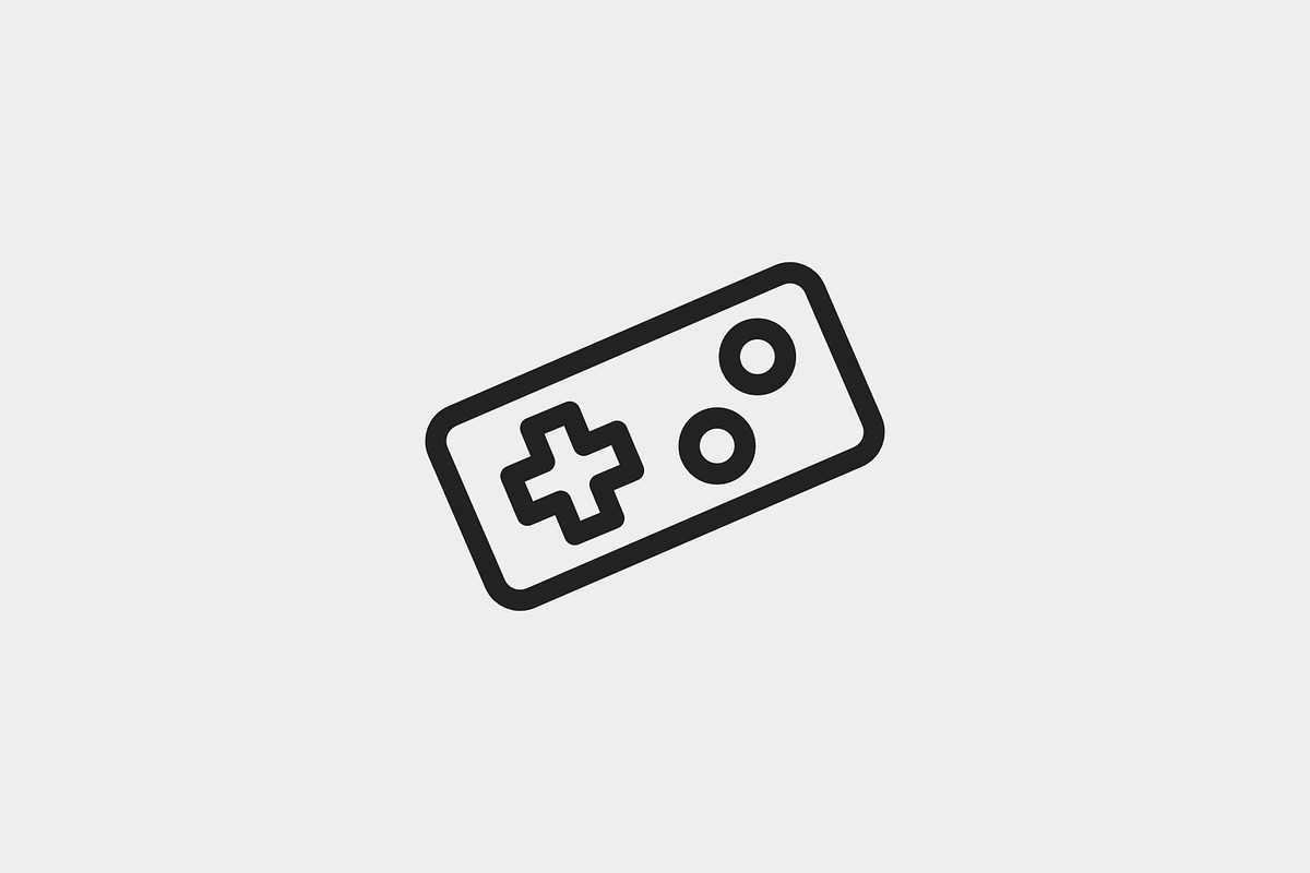 Gaming, an Outline Icon by Jordy (Photo 1 of 2)