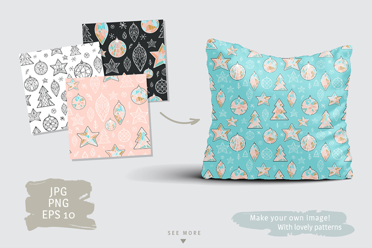 Christmas Set: Objects & Patterns, an Object Graphic by Luba Vega (Photo 7 of 7)