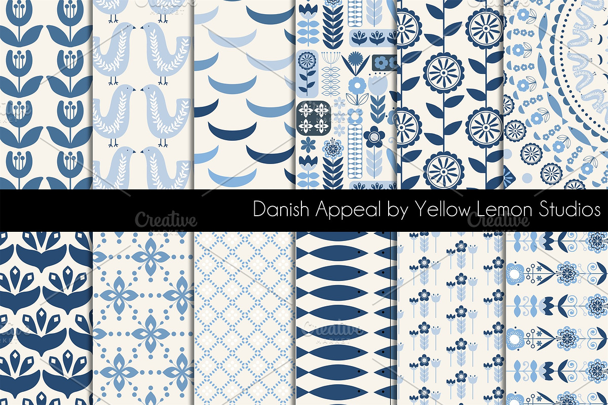 Scandinavian DANISH APPEAL style, a Pattern Graphic by Yellow Lemon Studios (Photo 1 of 2)