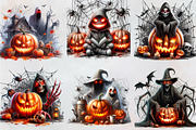 Halloween Horror Scary Clipart, a Work Illustration by Craft Nest (Thumbnail 4 of 4)
