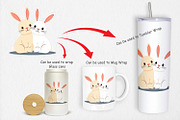Clipart Love Rabbit, a Graphic by Artnoy (Thumbnail 4 of 5)