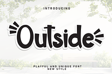 Outside | Script Font