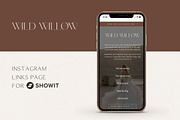 Luxury Showit Instagram Link in Bio, a Landing Page Template by Wonderlik Webdesign (Thumbnail 1 of 6)