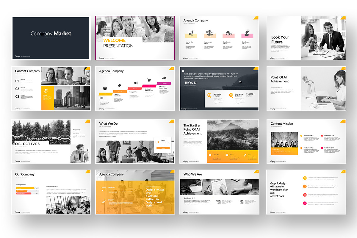 Company Market Keynote, a Presentation Template by Stock Shape (Photo 2 of 7)