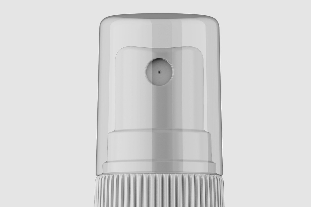 White Matte Spray Bottle Mockup, a Packaging Mockup by Reformer Mockup (Photo 2 of 5)
