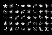 Hand Drawn Star and Sparkles Doodles, an Object Graphic by zahidhossainalif (Thumbnail 7 of 13)