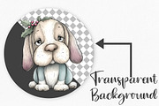 Whimsical Christmas Cute Dog Clipart, an Illustration by Canvas Craft (Thumbnail 2 of 7)