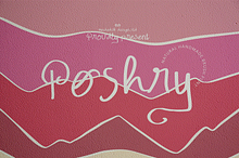 Poshry Handwritten Font