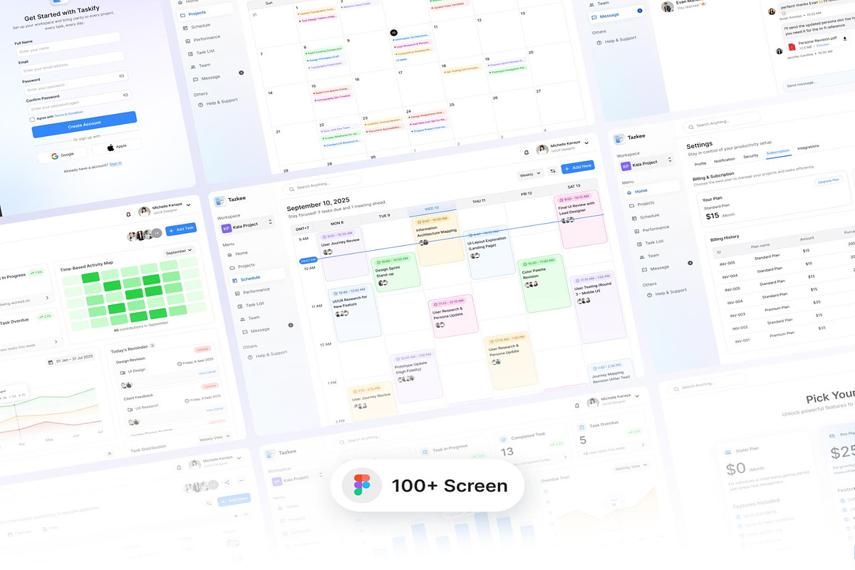 Tazkee - SAAS Project Management Kit, an UI Kit Template by Lumina_ui_ux202 (Photo 9 of 9)